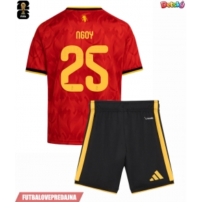 Lacne Dětský Futbalové dres Belgicko Nathan Ngoy #25 MS 2026 Krátky Rukáv - Domáci (+ trenírky)